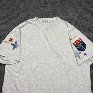Vintage Champion Shirt Mens L 1996 Atlanta Olympic Games USA Gray USA